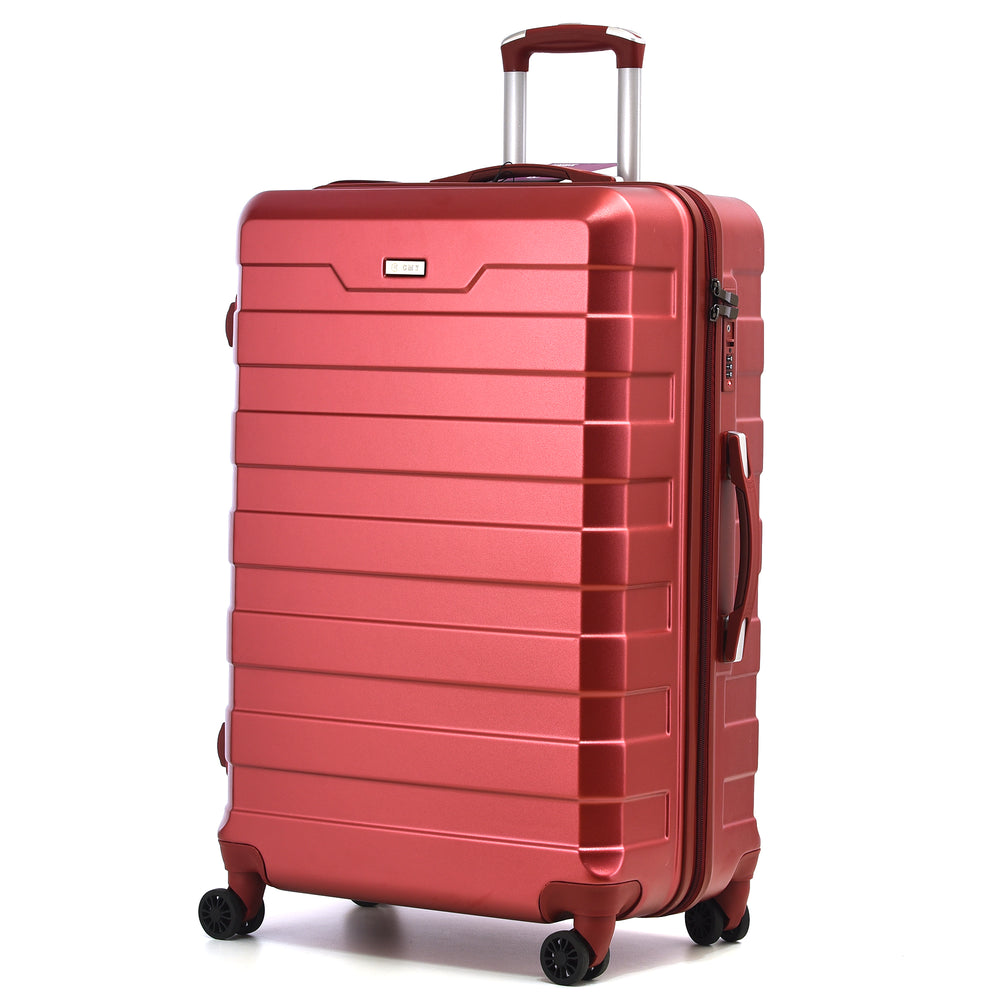 CMY Suitcase Large Size Hard Shell Lightweight 4 Dual Spinner Wheels Trolley Luggage Suitcase Hold Check in Luggage TSA Combination Lock