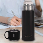 INSULATED STAINLESS STEEL FLASK VACUUM BOTTLE WITH CUP