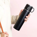 INSULATED STAINLESS STEEL FLASK VACUUM BOTTLE WITH CUP