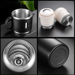 INSULATED STAINLESS STEEL FLASK VACUUM BOTTLE WITH CUP