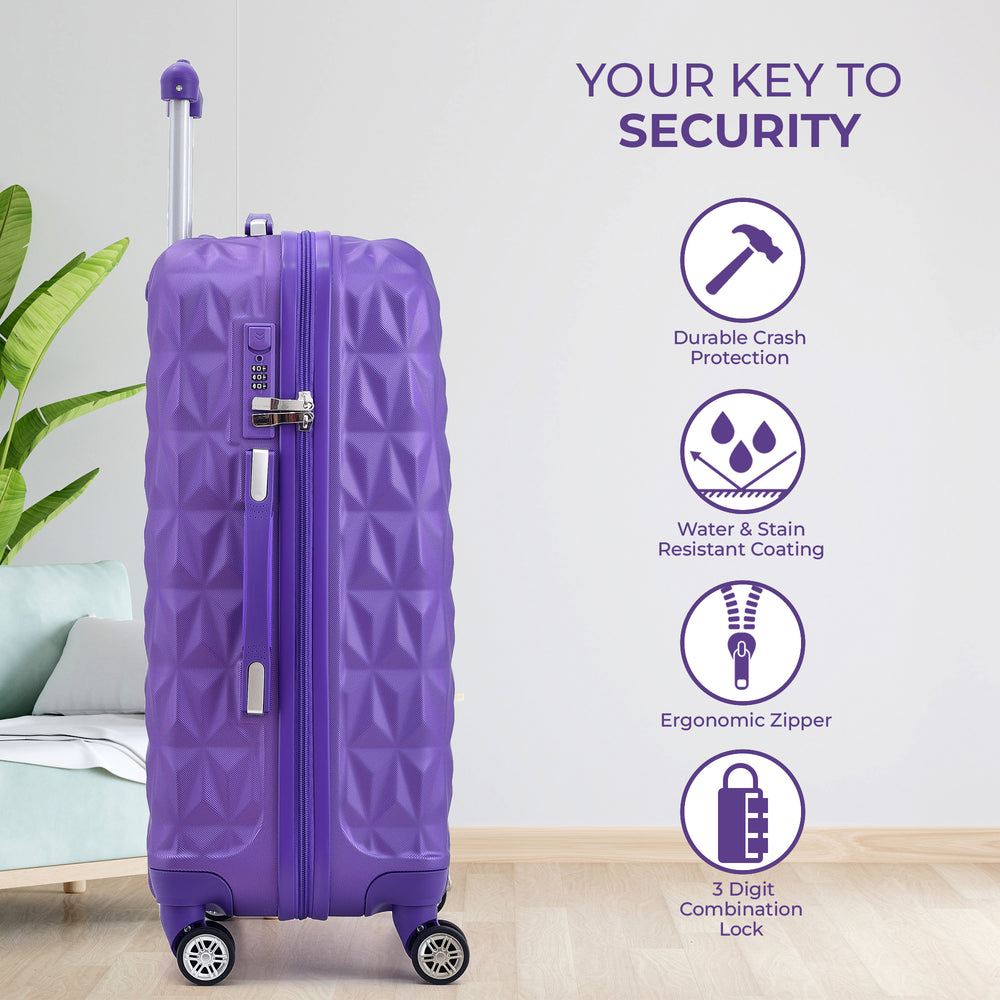 4 Wheel Spinner Suitcase Expandable