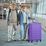 4 Wheel Spinner Suitcase Expandable