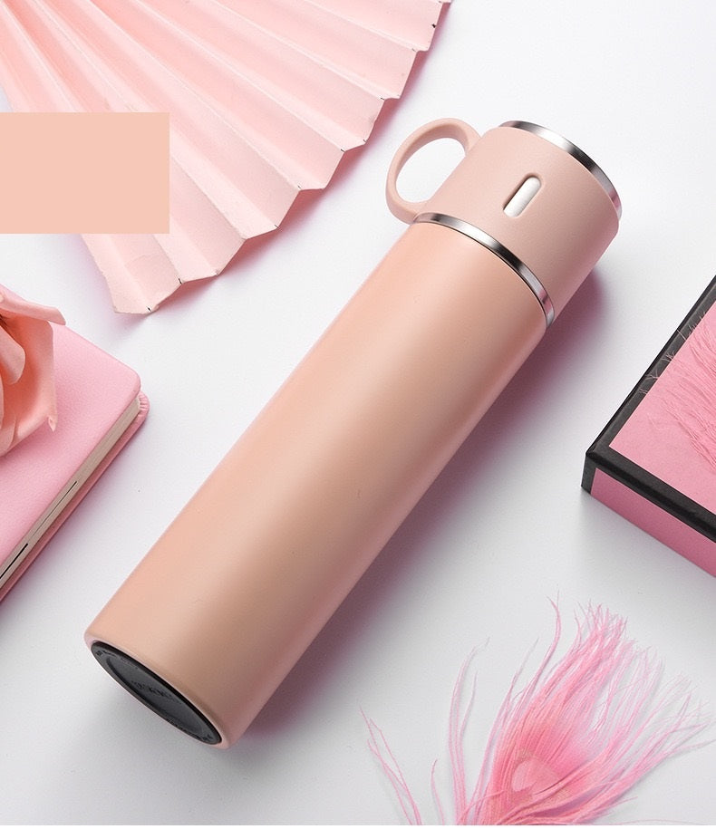 INSULATED STAINLESS STEEL FLASK VACUUM BOTTLE WITH CUP