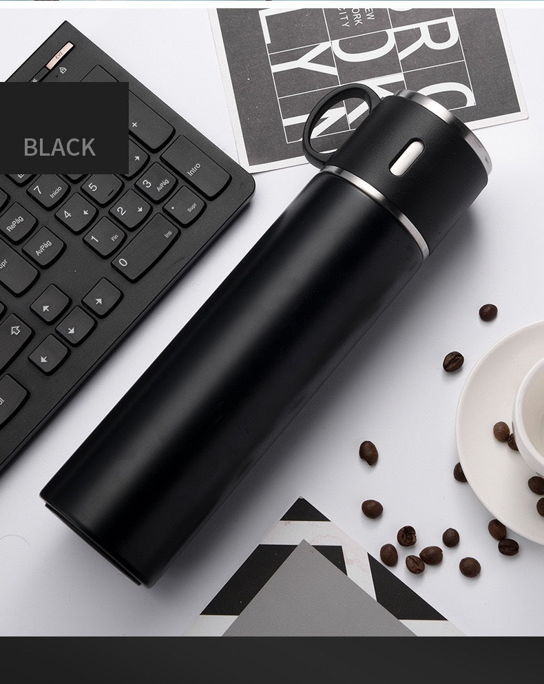 INSULATED STAINLESS STEEL FLASK VACUUM BOTTLE WITH CUP