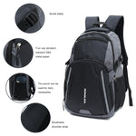 LARGE 40L CANVAS LIGHTWEIGHT CASUAL SCHOOL BACKPACK