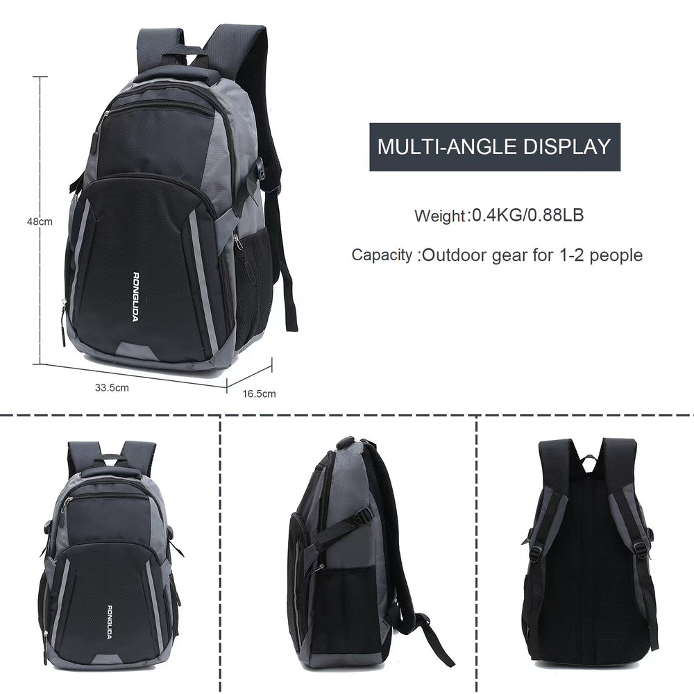 LARGE 40L CANVAS LIGHTWEIGHT CASUAL SCHOOL BACKPACK