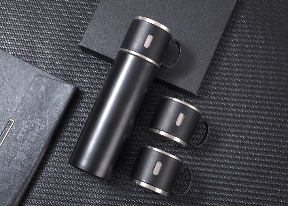 INSULATED STAINLESS STEEL FLASK VACUUM BOTTLE WITH CUP