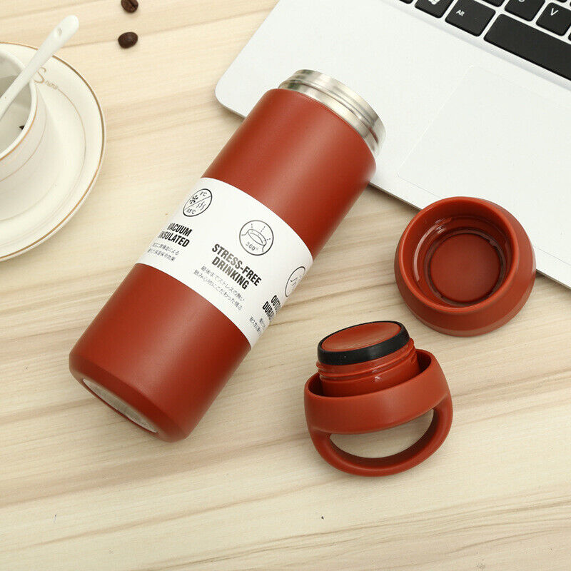 450ML WATER BOTTLE FLASK CUPS INSULATED STAINLESS STEEL