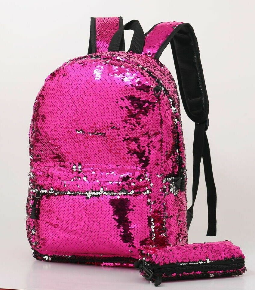 SHINY SEQUINS SCHOOL BACKPACK STYLISH DAYPACK