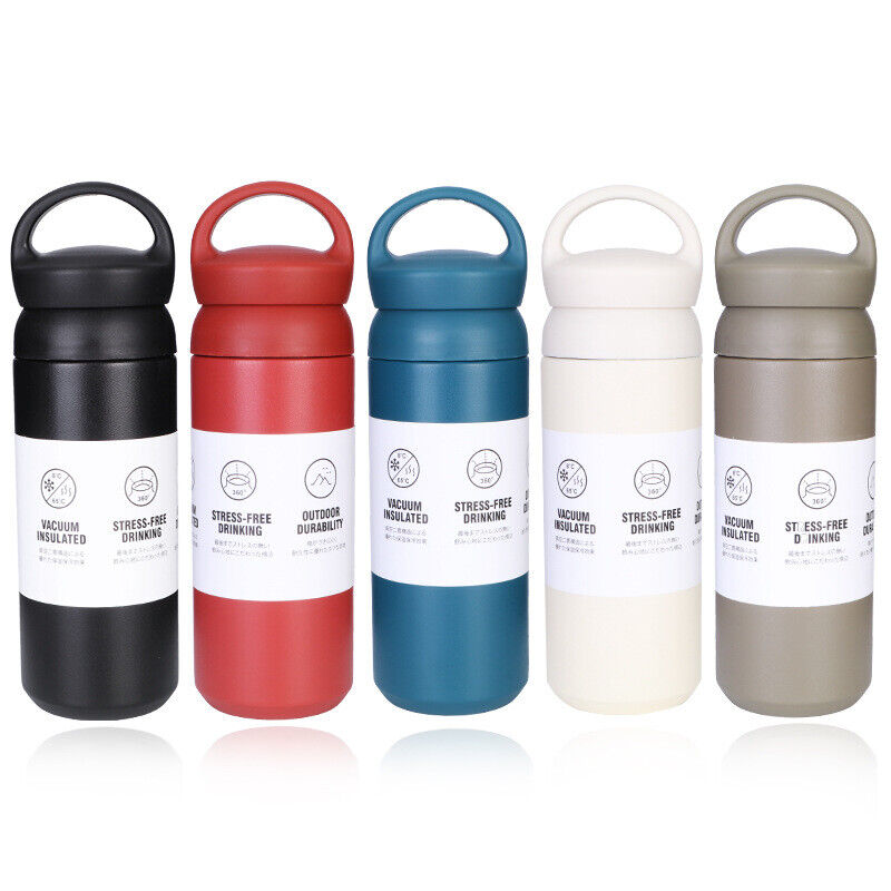 450ML WATER BOTTLE FLASK CUPS INSULATED STAINLESS STEEL