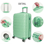 Hard Shell PC+ABS Cabin Suitcase 4 Wheel Travel Luggage Trolley Lightweight Case